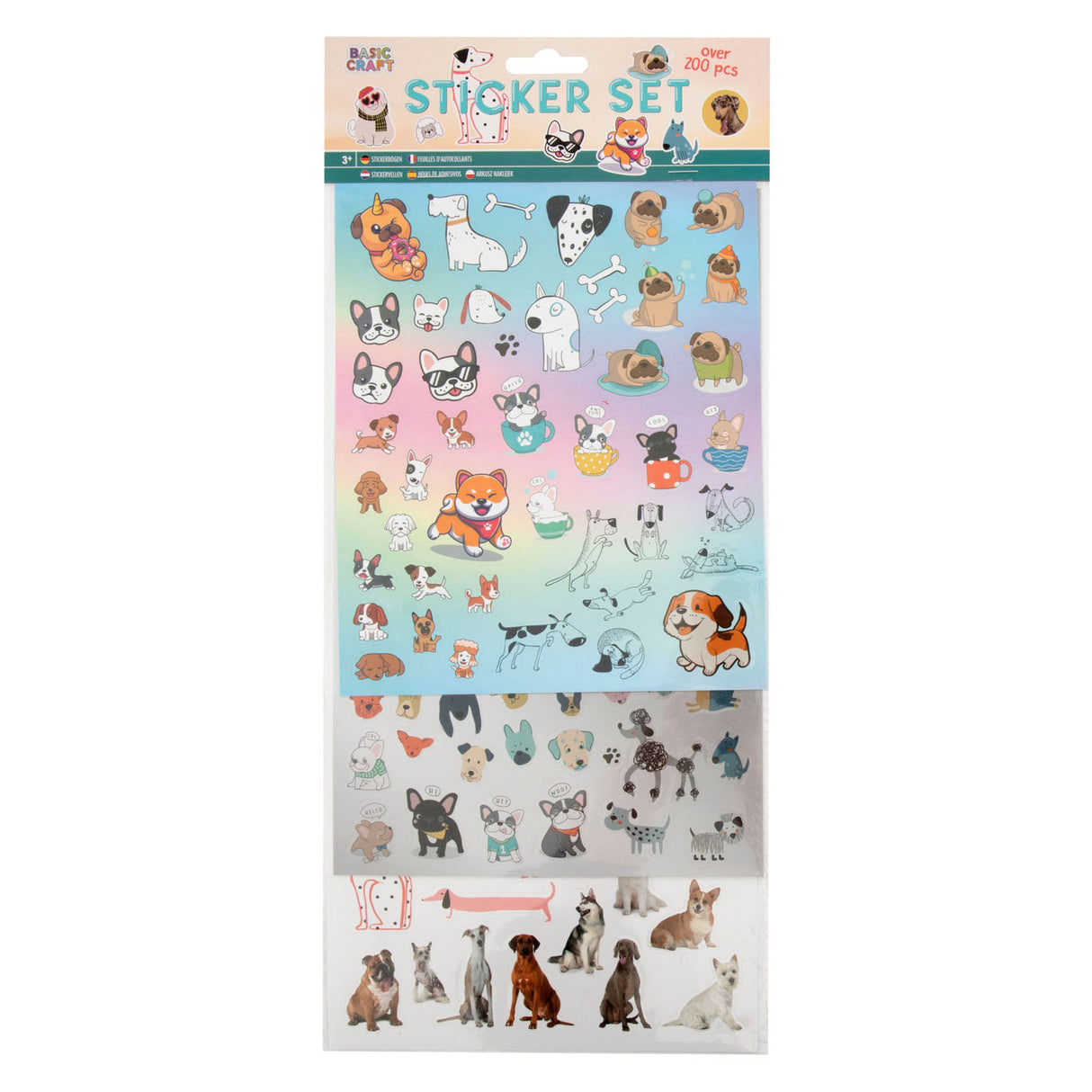 Creative Craft Group Stickerset Dogs, 100..