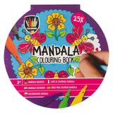 Kreatives Bastelgruppen-Mandala-Malbuch, 25 Seiten zum Ausmalen