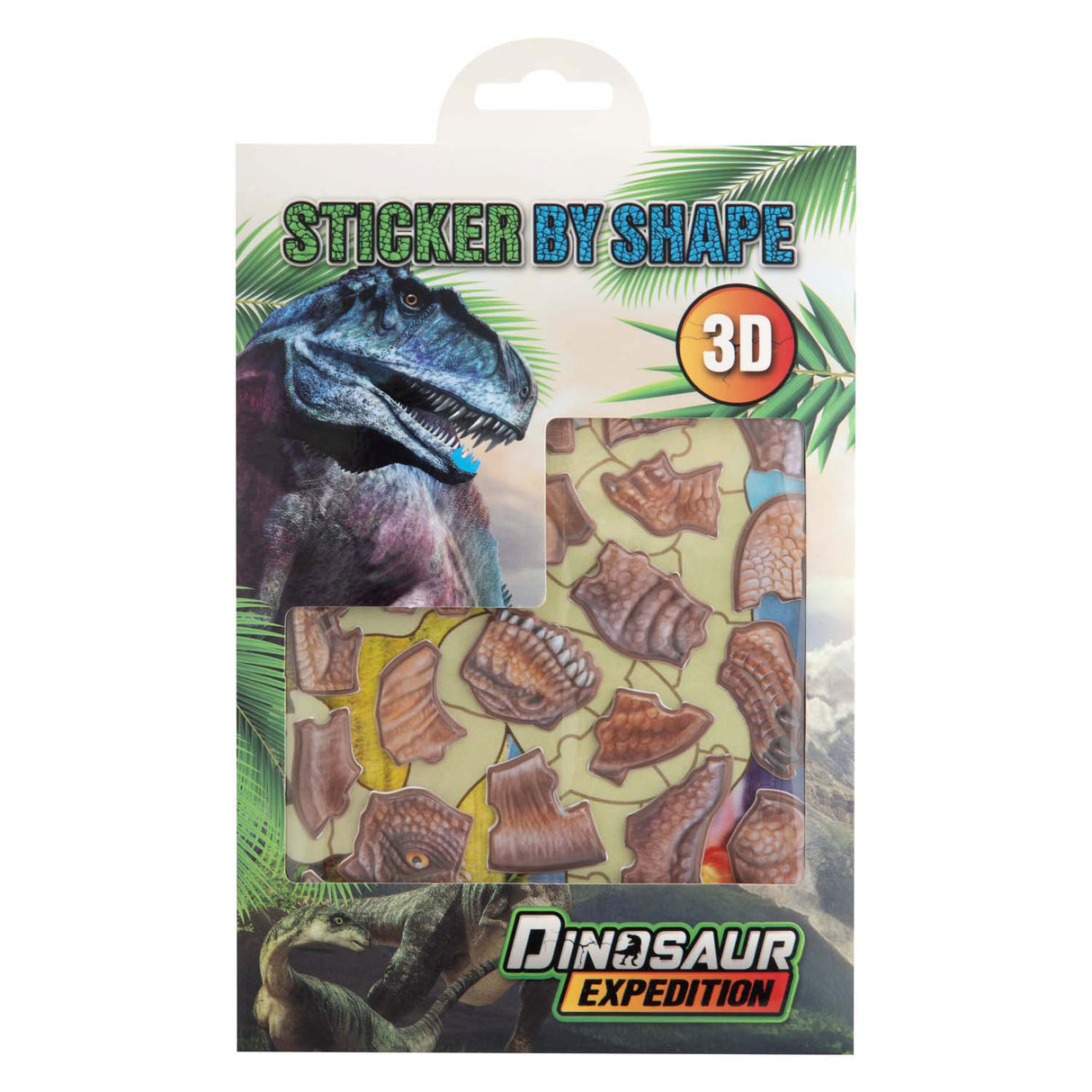 Kreative Bastelgruppen-Dino-Aufkleber in Form