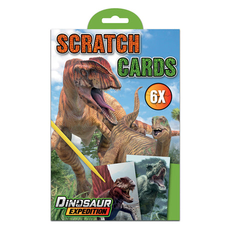 Kreative Bastelgruppe Dino 6 Rubbelkarten