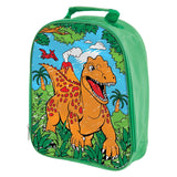 Die kreative Bastelgruppe „Dino“ bemalt Ihre eigene Tasche mit Markern
