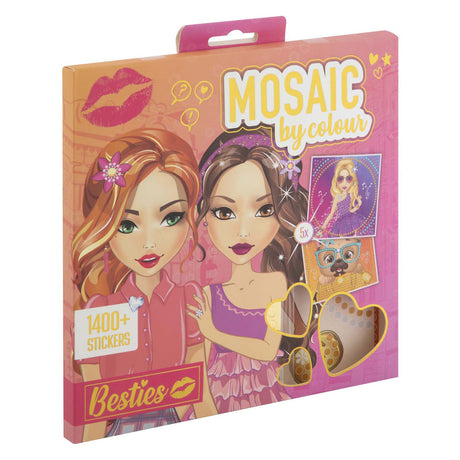 Kreatives Bastelgruppen-Besties-Mosaik nach Farbe