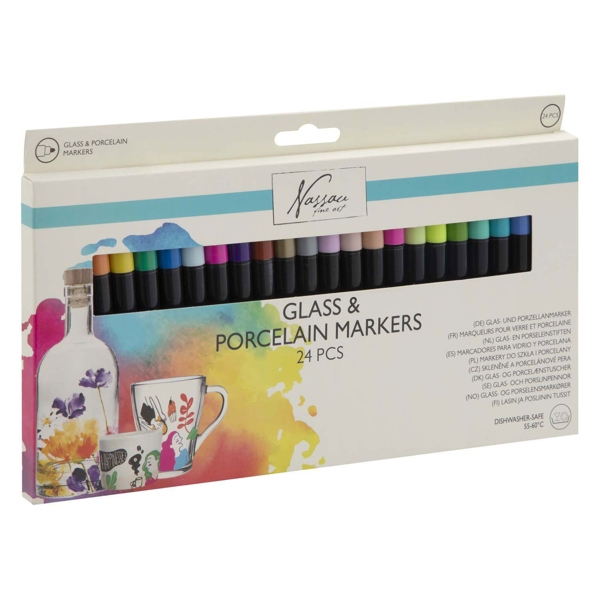 Creative Craft Group Glas-Porzellan-Marker, 24 Stück.