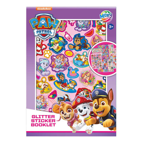 Moxy Paw Patrol Glitzer-Stickerbuch – A5-Format, 8 Blatt