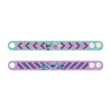 Kreatives Bastelarmband mit Gruppenstich-Diamantmalerei, 2 Stück | 4 Stück