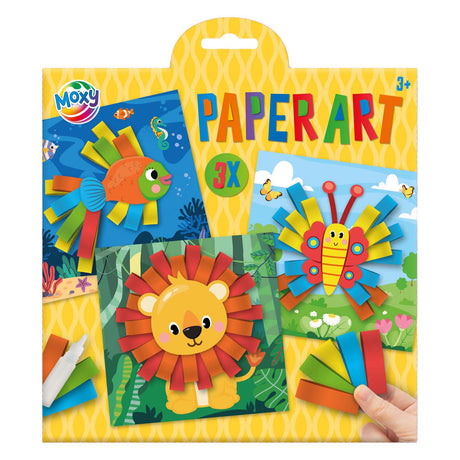 Kreative Bastelgruppe, Papierkunst, Tierbasteln, 3er-Set