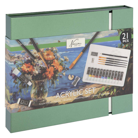 Creative Craft Group Aquarellfarben- und Zeichenset, 21-tlg.