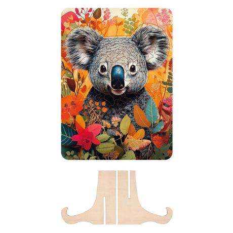 Moxy Holzpuzzle Koala mit einzigartigen Formen, 130 Teile