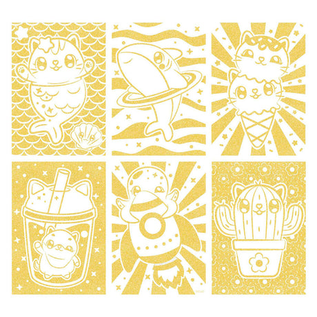 Kreative Bastelgruppe Mini MyMy Glitzer-Malpapier A4