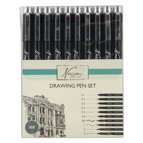 Creative craft group nassau fineliners set - 10st.