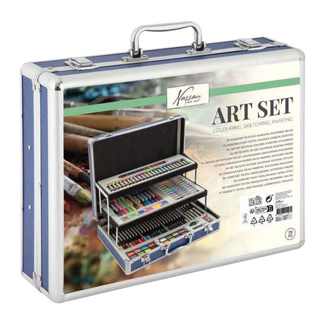 Creative Craft Group Nassau Zeichenkoffer mit 3 Etagen - 140-tlg.