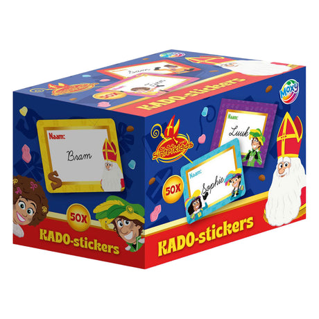 Creative craft group club van sinterklaas kado stickers op rol