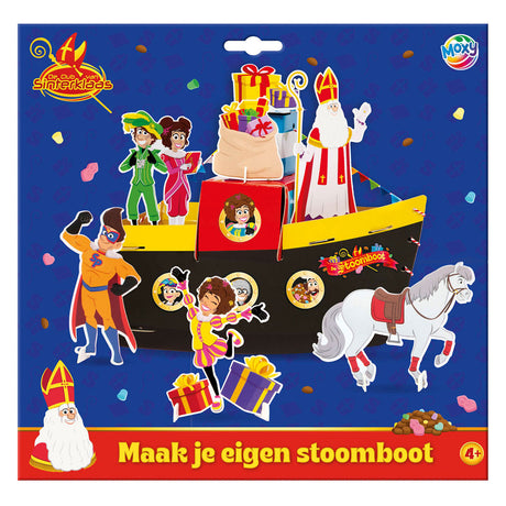 Creative craft group club van sinterklaas maak je eigen stoomboot incl. stickers