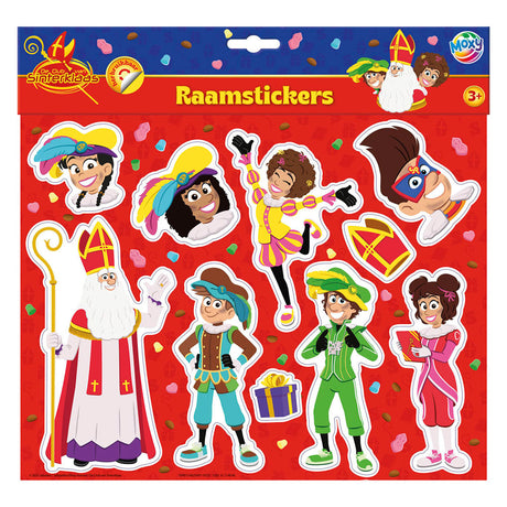 Creative craft group club van sinterklaas herbruikbare raamstickers xl