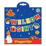 Creative craft group club van sinterklaas vlaggenlijn welkom sinterklaas - 20x20cm
