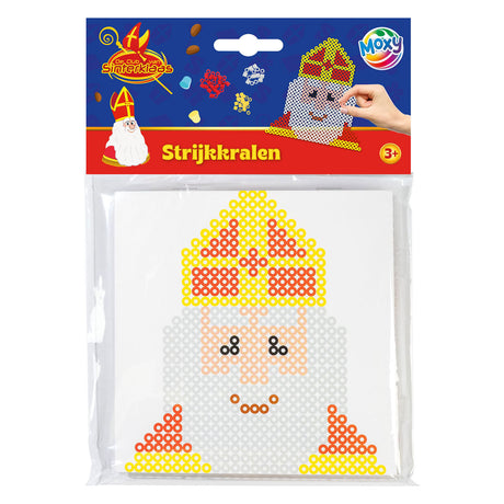 Creative craft group club van sinterklaas strijkkralen 15x15cm