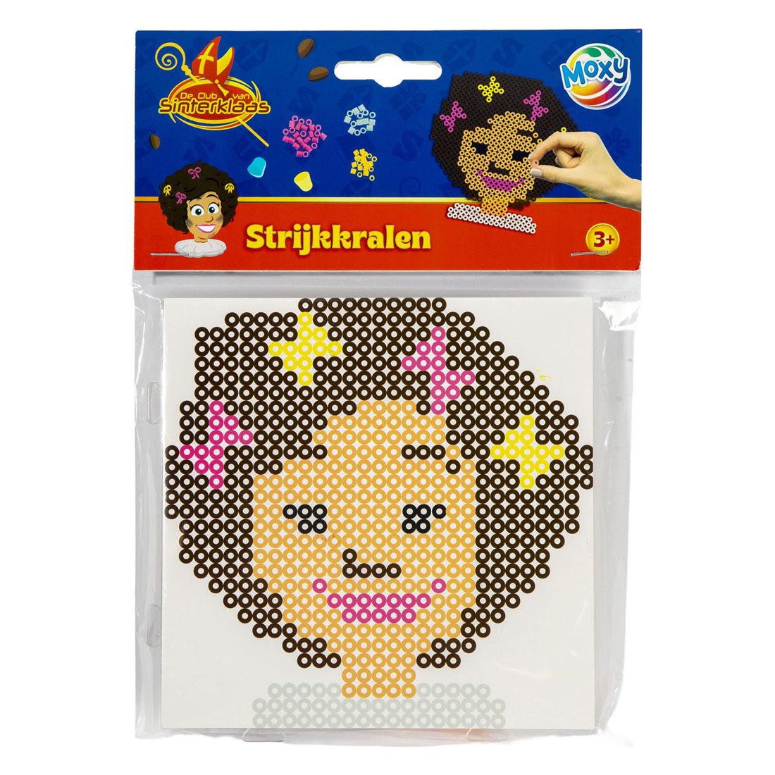 Creative craft group club van sinterklaas strijkkralen 15x15cm
