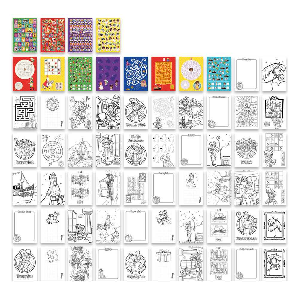 Creative craft group club van sinterklaas kleur en activiteitenboek a4