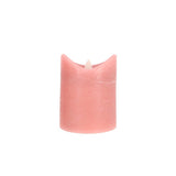 Daily Home LED-Kerze 7,5x10 cm rosa | 4 Stück