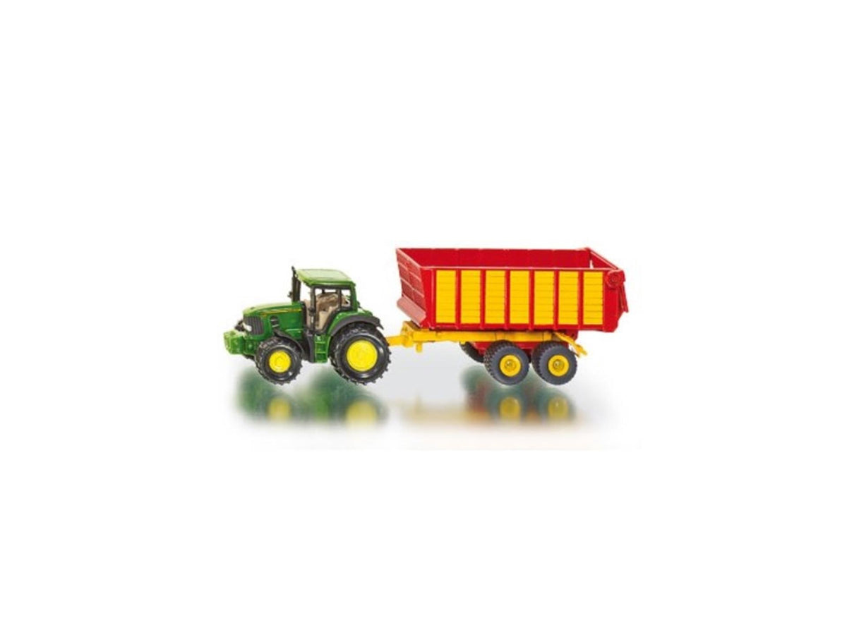 Siku 1650 John Deere mit Silageanhänger