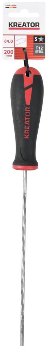 Kreator - hand tools - krth23006 - vijl - ø 4mm, 200mm kettingzaag