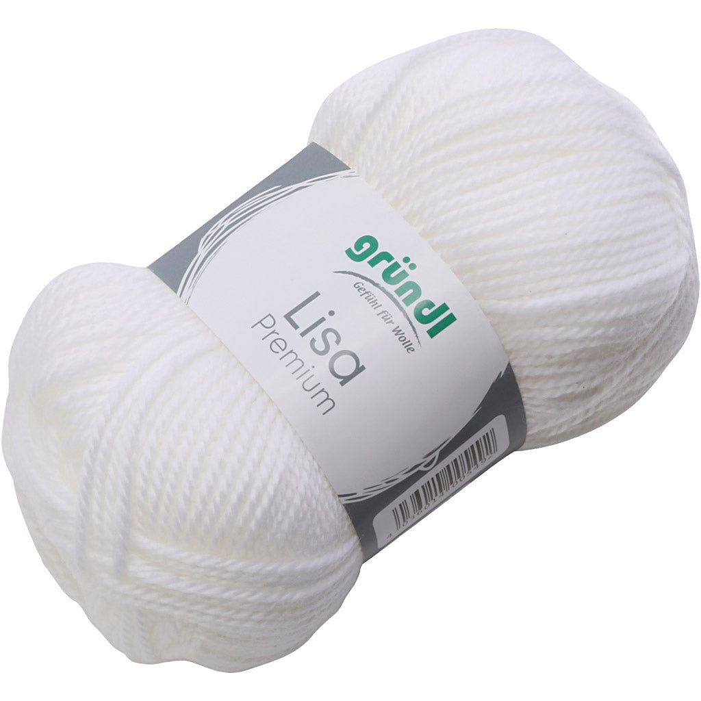 Weiß, 50 g 1 Knäuel
