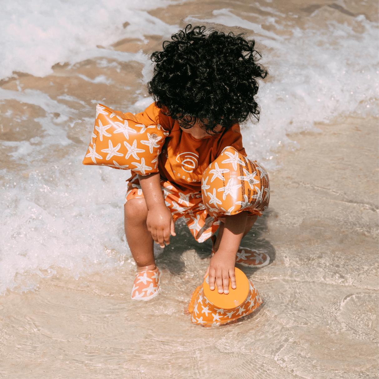 Seestern | Orange Schwimmarmbänder 2-6 Jahre