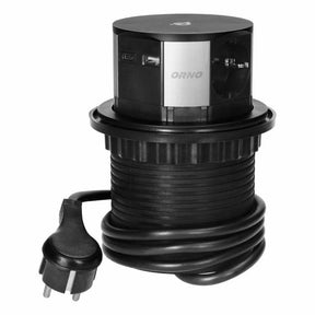 Orno meubelnest vanaf het aanrecht 3x2p+z, usb x2