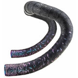 Supacaz – super klebriges Kush Star Fade-Lenkerband, schwarzer Ölteppich, inklusive Aluminium-Ölteppich-Lenkerstopfen
