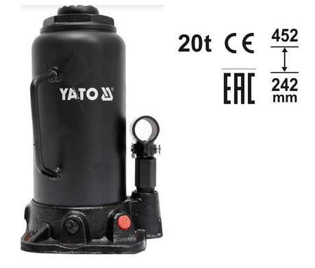 Yato yt-17007 – hydraulische Butel-Wagenheber – 20 t – stabile Stahlbasis – höhenverstellbar