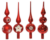 Decoris Spitzglas Weihnachten rot 31cm