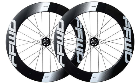 Sapim ffwd achterwiel ryot77 track 77mm ffwd naaf zwart wit