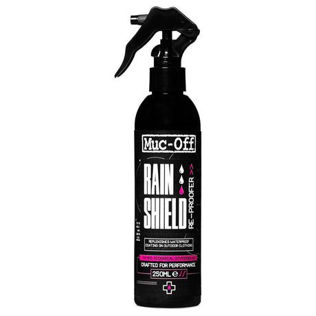 Muc-off Regenschutz, Dachdecker, Motorrad, Fahrradbekleidung, wasserdichte Beschichtung, 250 ml Spray – 20506