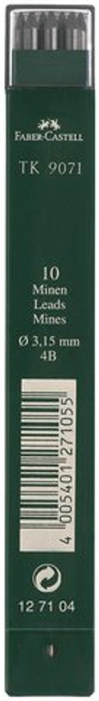Faber-Castell Bleistiftminen – TK9071 – 3,15 mm – 4b – 10 Stück – FC-127104