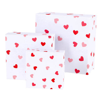 Kaemingk Geschenkbox Papier 3er Set weiß rot | 2 Stk