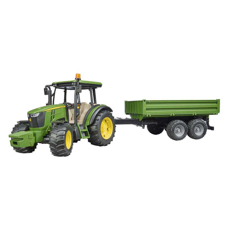 Bruder John Deere Traktor 5115 m mit Anhänger 1:16