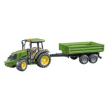 Bruder Traktor John Deere 5115m mit Trailer