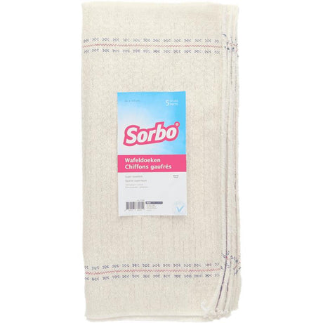 Sorbo Waffeltücher 40x40cm, 5er Pack