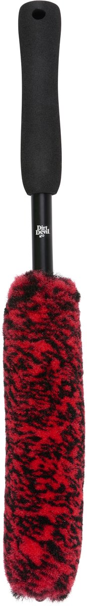 Dirt devil - wielborstel - velgenberstel - velgen - 35,5 cm - zwart rood