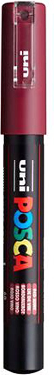 Uni-Posca Posca-Marker, Größe PC-1m, Strichstärke 0,7 mm, extrafein, Rotwein, 1 Stück