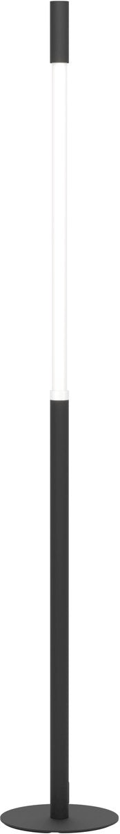 Eglo parabita vloerlamp - led - 132 cm - zwart wit - dimbaar - in hoogte verstelbaar