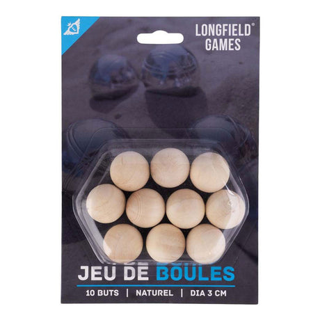 Engelhart Boule-Stützen aus Holz, 10 Stück.