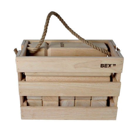 Kubb in Holzkiste