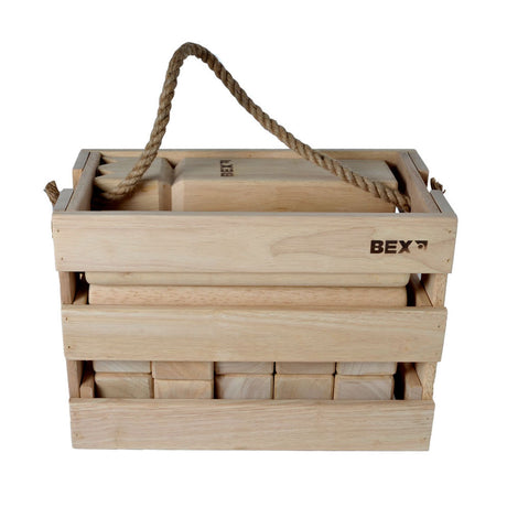 Kubb in Holzkiste