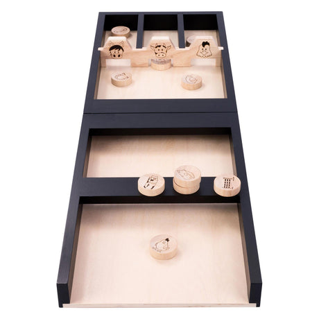 Kinder-Shuffleboard-Tiere aus Holz, 80 cm