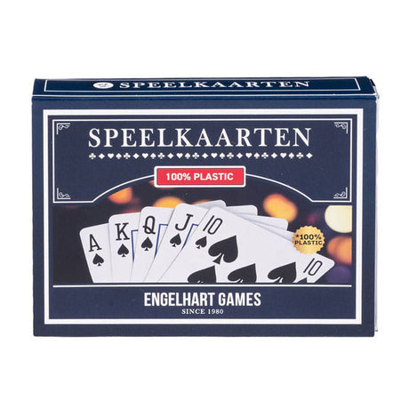 Longfield Spielkarten 100 % Kunststoff, 2 Sets in Kunststoffbox Poker Bridge