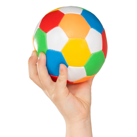 Engelhart Soft Softball 15 cm – mehrfarbig – 32 Panels – Schaumstoff-Spielball – Freizeitball – Sport- und Spielball – kindgerechtes Spielzeug –