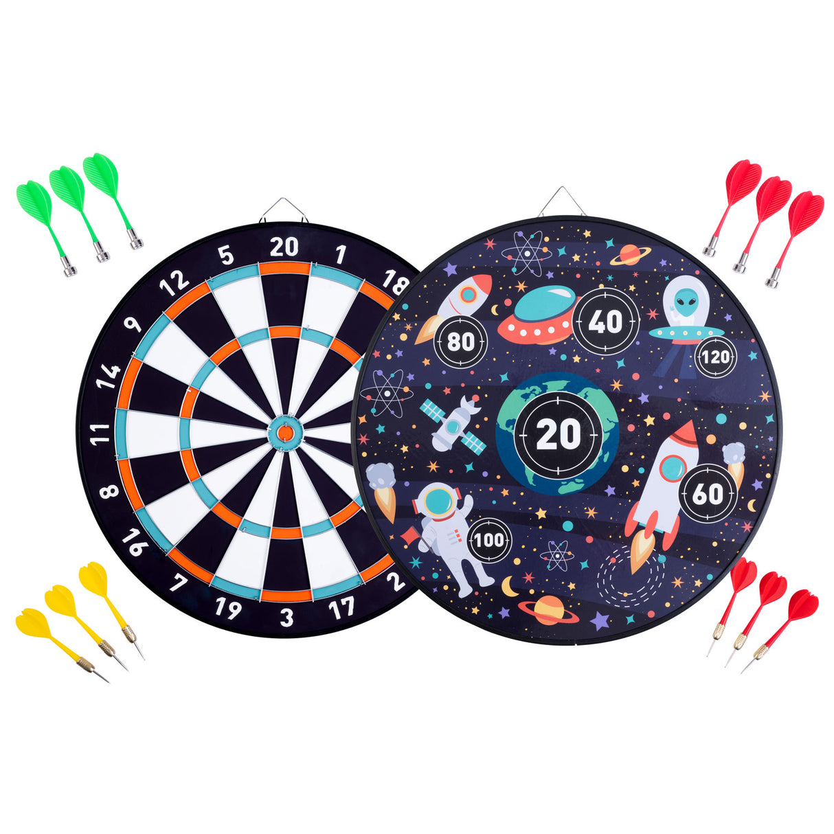 Engelhart magnetische Dartscheibe doppelseitig – Space