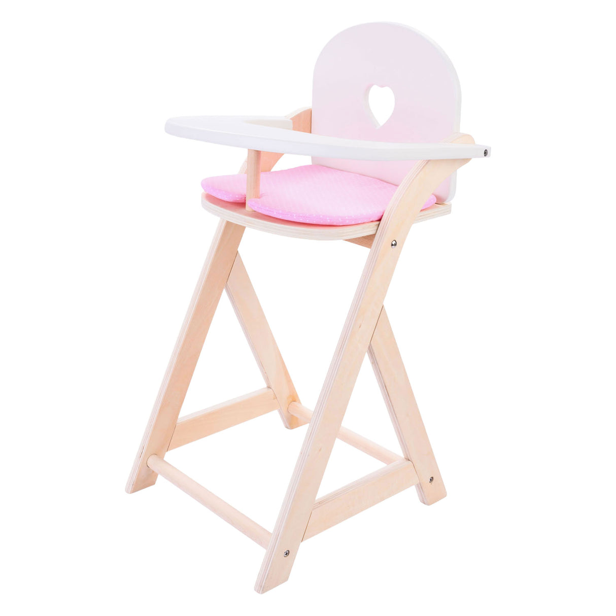 Puppenstuhl rosa weiß