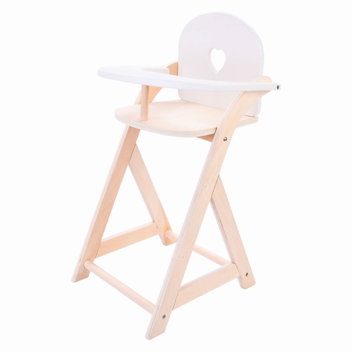Puppenstuhl rosa weiß